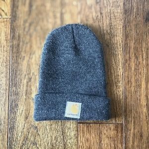 Carhartt Acrylic Knit Grey Logo Hat